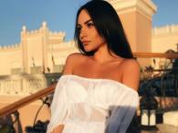Oksana Ovseenko odsłania bielizne spod sukienki
